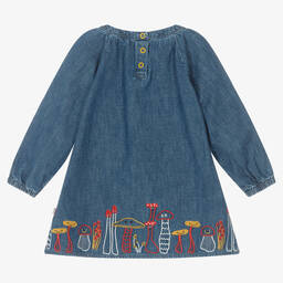 Stella McCartney Kids-Baby Girls Blue Denim Dress | Childrensalon Outlet