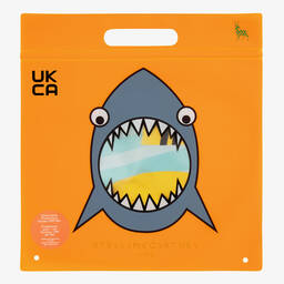 Stella McCartney Kids-Baby Girls Blue & Pink Bee Swimsuit (UPF50+) | Childrensalon Outlet