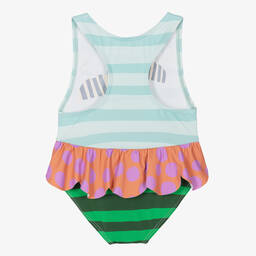 Stella McCartney Kids-Baby Girls Blue & Pink Bee Swimsuit (UPF50+) | Childrensalon Outlet