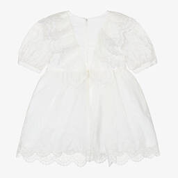 Stella McCartney Kids-Кремовое шелковое платье | Childrensalon Outlet