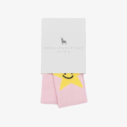 Stella McCartney Kids-Baby Girls Pink Star Tights | Childrensalon Outlet