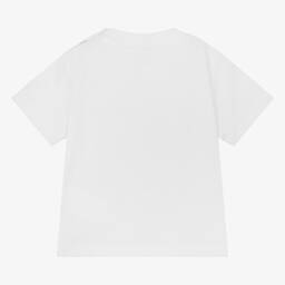 Stella McCartney Kids-Baby Girls White Organic Cotton Sun T-Shirt | Childrensalon Outlet