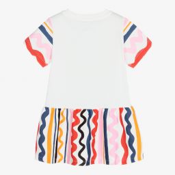 Stella McCartney Kids-Белое платье с зебрами для малышек | Childrensalon Outlet