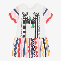 Stella McCartney Kids-Белое платье с зебрами для малышек | Childrensalon Outlet