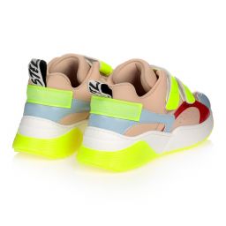 Stella McCartney Kids-Beige Faux Leather Trainers | Childrensalon Outlet