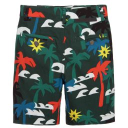 Stella McCartney Kids-Black Cotton Bermuda Shorts | Childrensalon Outlet