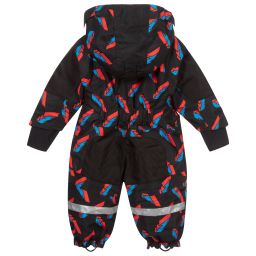 Stella McCartney Kids Ski Wear Capsule-أوفرول شتوي أطفال ولادي لون أسود، أزرق وأحمر | Childrensalon Outlet