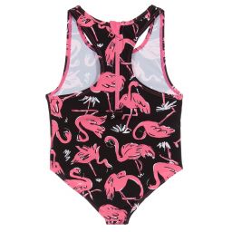 Stella McCartney Kids-Купальник черного и розового цвета (UPF50+) | Childrensalon Outlet