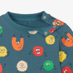 Stella McCartney Kids-Blue Cotton Baby Sweatshirt | Childrensalon Outlet