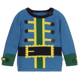 Stella McCartney Kids-Blue Cotton Pirate Sweater | Childrensalon Outlet
