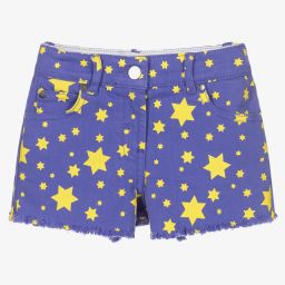 Stella McCartney Kids-Blue Get Back Denim Shorts | Childrensalon Outlet