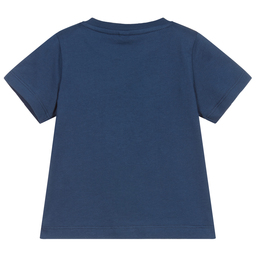 Stella McCartney Kids-Blue Rainbow Cloud T-Shirt | Childrensalon Outlet