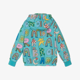 Stella McCartney Kids-Куртка с волшебными буквами аквамарин для мальчиков | Childrensalon Outlet