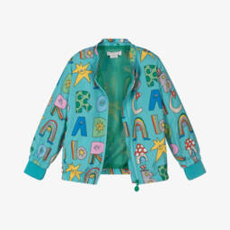 Stella McCartney Kids-Куртка с волшебными буквами аквамарин для мальчиков | Childrensalon Outlet