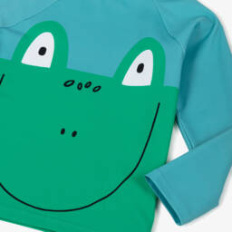 Stella McCartney Kids-Boys Aqua Frog Sun-Protective Top | Childrensalon Outlet