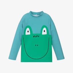 Stella McCartney Kids-Boys Aqua Frog Sun-Protective Top | Childrensalon Outlet