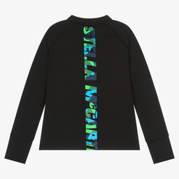 Stella McCartney Kids-Boys Black Active Logo Top | Childrensalon Outlet