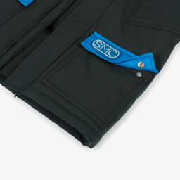 Stella McCartney Kids-معطف بهودي لون أسود وأزرق للأولاد | Childrensalon Outlet