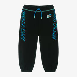 Stella McCartney Kids-Boys Black Cotton Joggers | Childrensalon Outlet