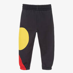 Stella McCartney Kids-Boys Black Cotton Logo Joggers | Childrensalon Outlet