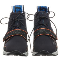 Stella McCartney Kids-ترينرز قماش بكاحل عالي لون أسود للأولاد | Childrensalon Outlet