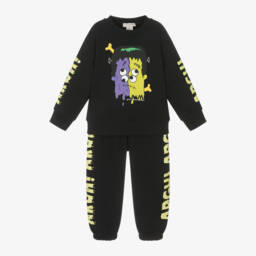 Stella McCartney Kids-Boys Black Monster Print Tracksuit | Childrensalon Outlet