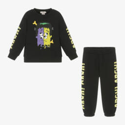 Stella McCartney Kids-Boys Black Monster Print Tracksuit | Childrensalon Outlet