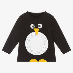 Stella McCartney Kids-توب أطفال ولادي قطن عضوي لون أسود | Childrensalon Outlet