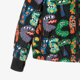 Stella McCartney Kids-Черная куртка из переработанного материала на молнии | Childrensalon Outlet