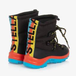 Stella McCartney Kids Лыжная капсульная коллекция-Зимние ботинки с протектором черные для мальчиков | Childrensalon Outlet