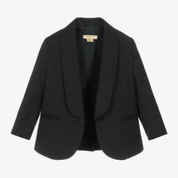 Stella McCartney Kids-بدلة مزيج صوف لون أسود للأولاد | Childrensalon Outlet