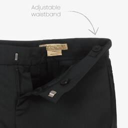 Stella McCartney Kids-بدلة مزيج صوف لون أسود للأولاد | Childrensalon Outlet