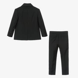 Stella McCartney Kids-بدلة مزيج صوف لون أسود للأولاد | Childrensalon Outlet