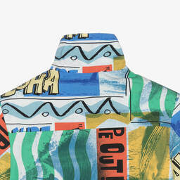 Stella McCartney Kids-Boys Blue Aloha Graphic Cotton Shirt | Childrensalon Outlet