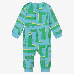 Stella McCartney Kids-Boys Blue Cotton Babysuit | Childrensalon Outlet