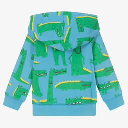 Stella McCartney Kids-Boys Blue Cotton Zip-Up Top  | Childrensalon Outlet