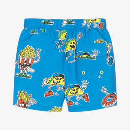 Stella McCartney Kids-Голубые плавки-шорты с рисунками | Childrensalon Outlet