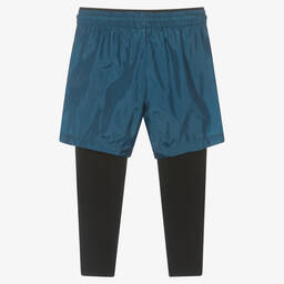 Stella McCartney Kids-Boys Blue Logo Shorts | Childrensalon Outlet