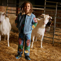 Stella McCartney Kids-Boys Blue Monster Denim Jeans | Childrensalon Outlet