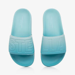 Stella McCartney Kids-شبشب سلايدرز لون أزرق أومبري للأولاد | Childrensalon Outlet