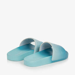 Stella McCartney Kids-شبشب سلايدرز لون أزرق أومبري للأولاد | Childrensalon Outlet