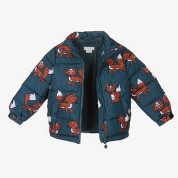Stella McCartney Kids-Boys Blue Padded Puffer Jacket | Childrensalon Outlet
