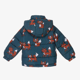 Stella McCartney Kids-Boys Blue Padded Puffer Jacket | Childrensalon Outlet