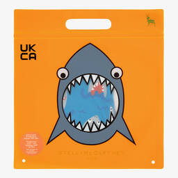 Stella McCartney Kids-Boys Blue Shark Swim Shorts (UPF50+) | Childrensalon Outlet