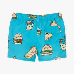Stella McCartney Kids-شورت سباحة أطفال ولادي لون أزرق | Childrensalon Outlet