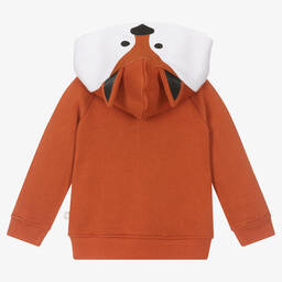 Stella McCartney Kids-Boys Brown Fox Zip-Up Top | Childrensalon Outlet
