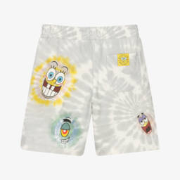 Stella McCartney Kids-Boys Charcoal SpongeBob Tie-Dye Shorts | Childrensalon Outlet