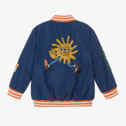 Stella McCartney Kids-Boys Cosmic Blue Short Jacket | Childrensalon Outlet