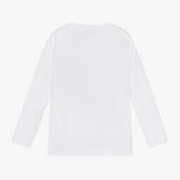 Stella McCartney Kids-Белый хлопковый топ Франкенштейн для мальчиков | Childrensalon Outlet