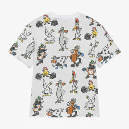 Stella McCartney Kids-Boys Cotton T-Shirt with Animal Design | Childrensalon Outlet